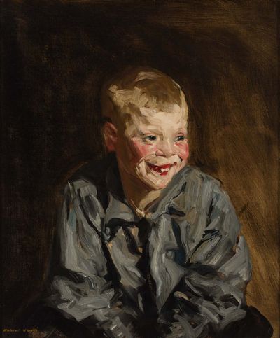 Painting of young boy.