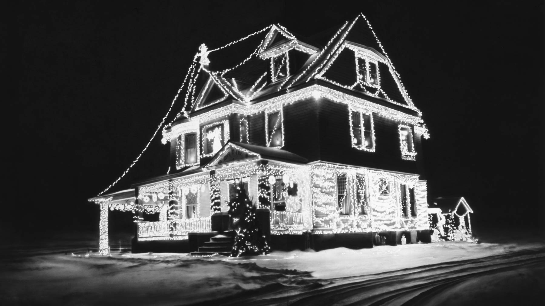 Robert Longo, Untitled (Christmas Tree House from “The American Stories Cycle”)