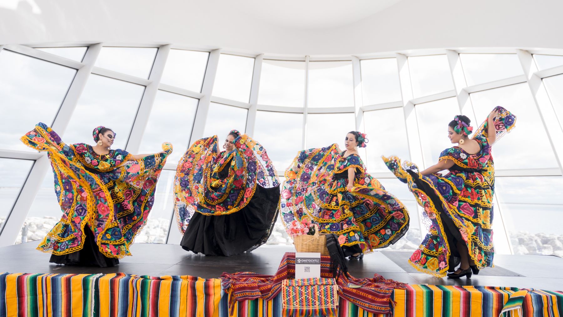 Dancers at Day of the Dead event