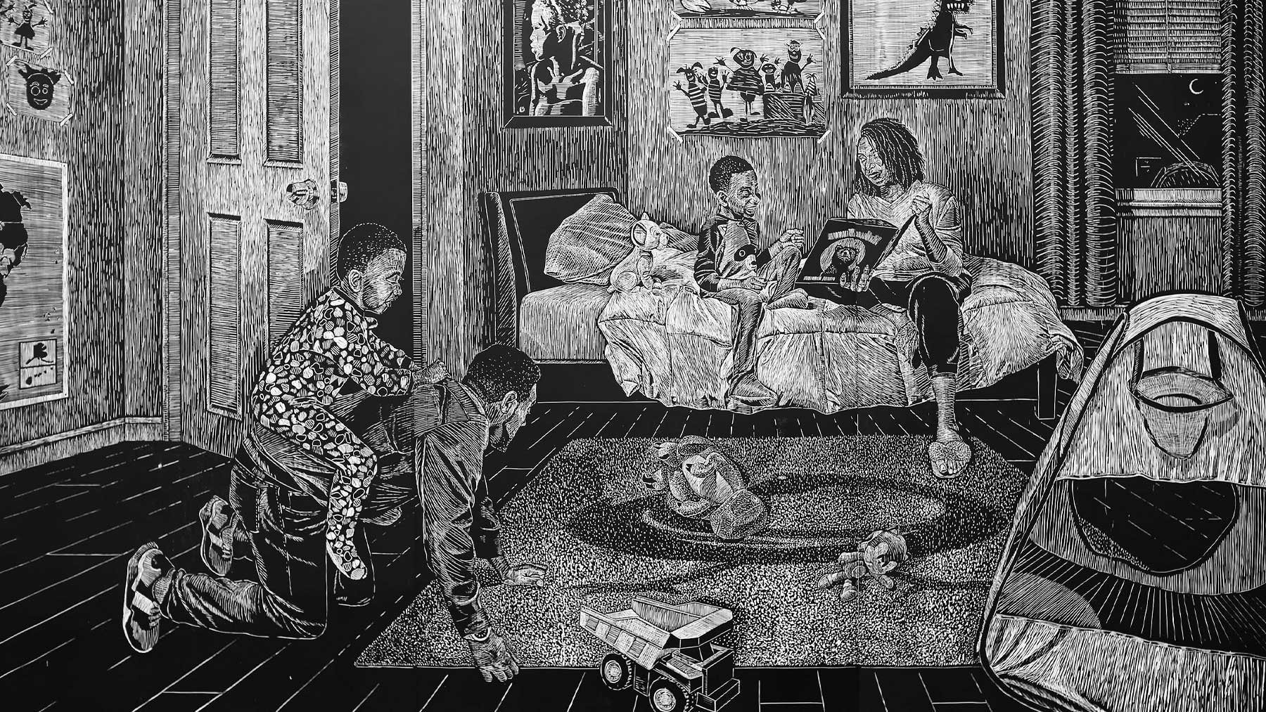 LaToya M. Hobbs, Scene 4: Bedtime for the Boys, from the series Carving Out Time