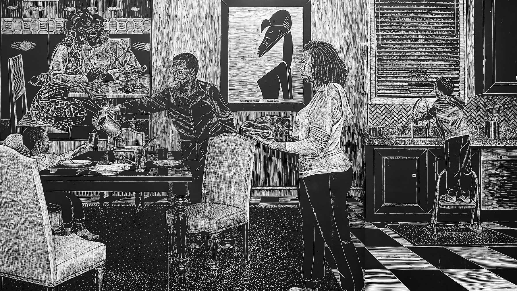 LaToya M. Hobbs, Scene 3: Dinner Time, from the series Carving Out Time