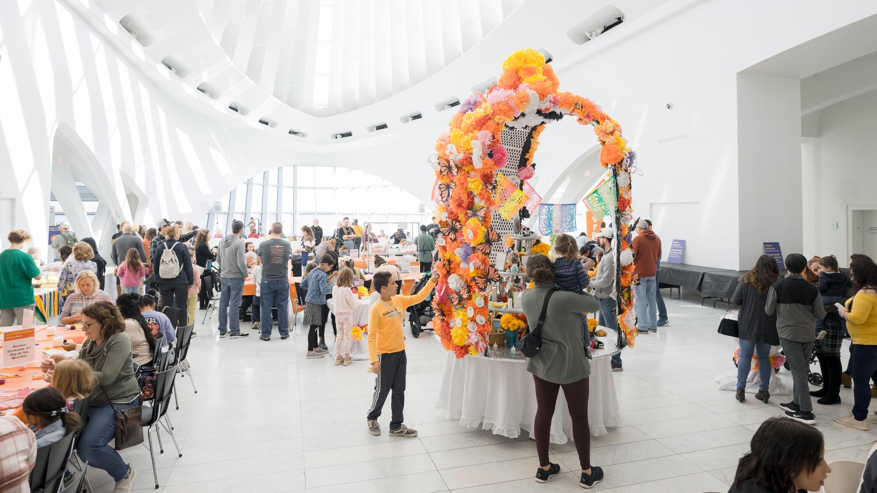 Day of the Dead display in Windhover Hall