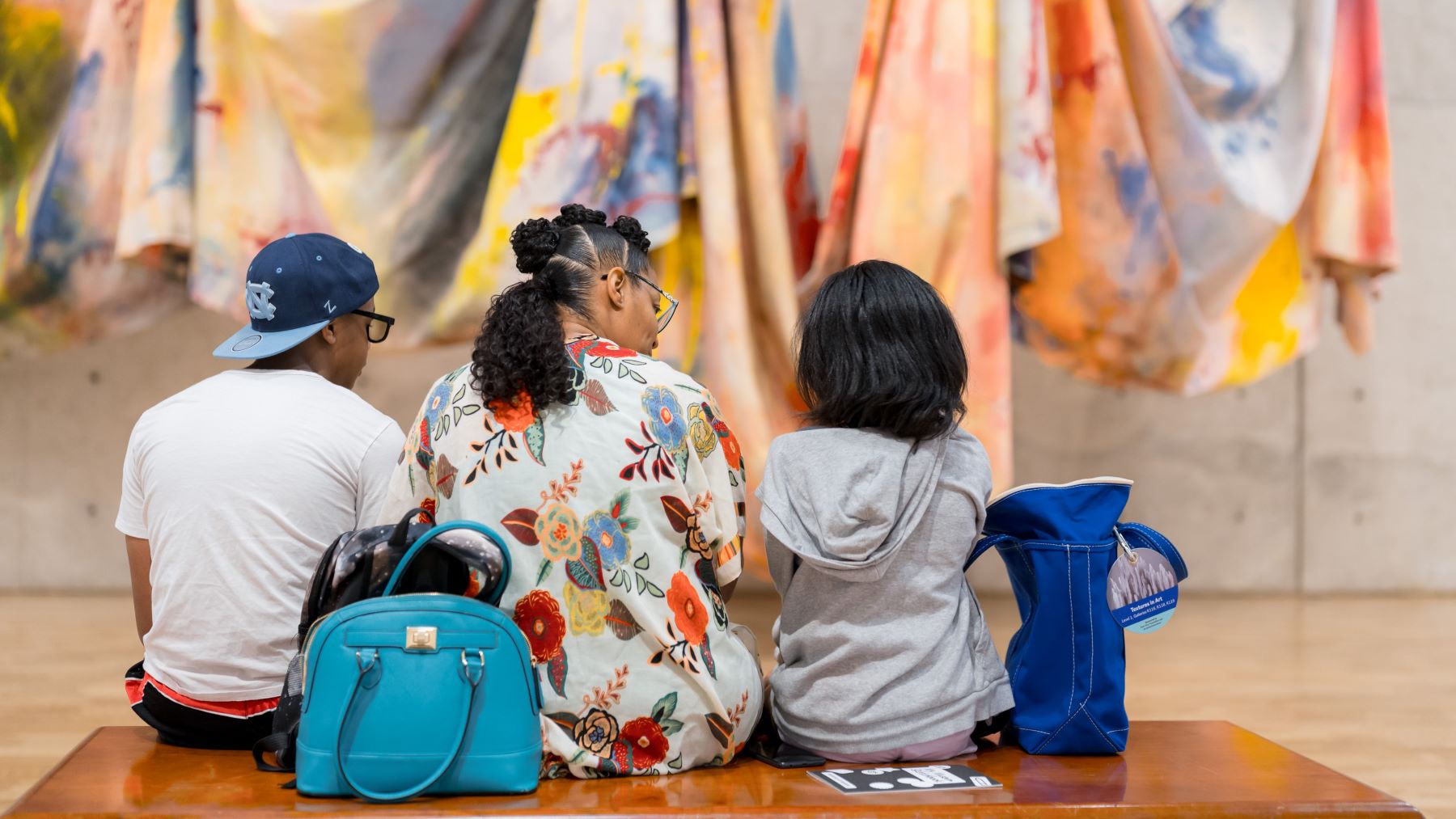 Family in the galleries