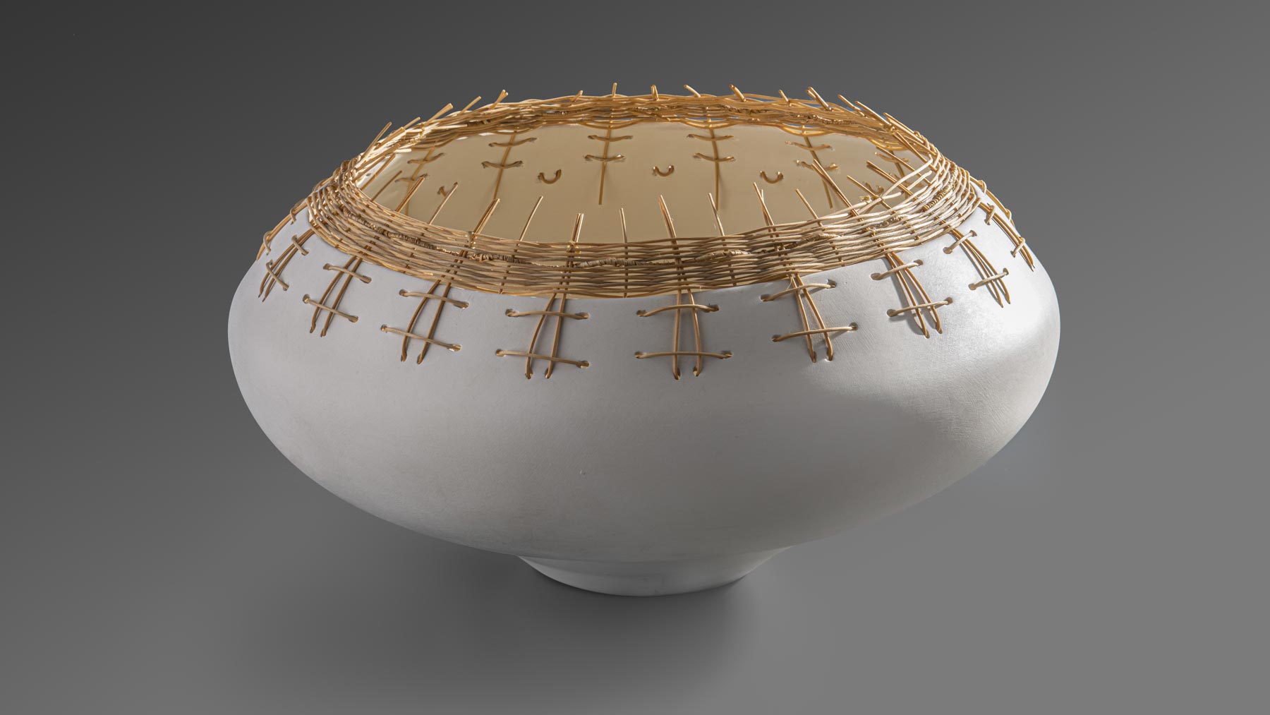 Jacquie Stevens, Hōca̜k Nī̜šoc Haci (Winnebago Tribe of Nebraska), Woodweave Bowl