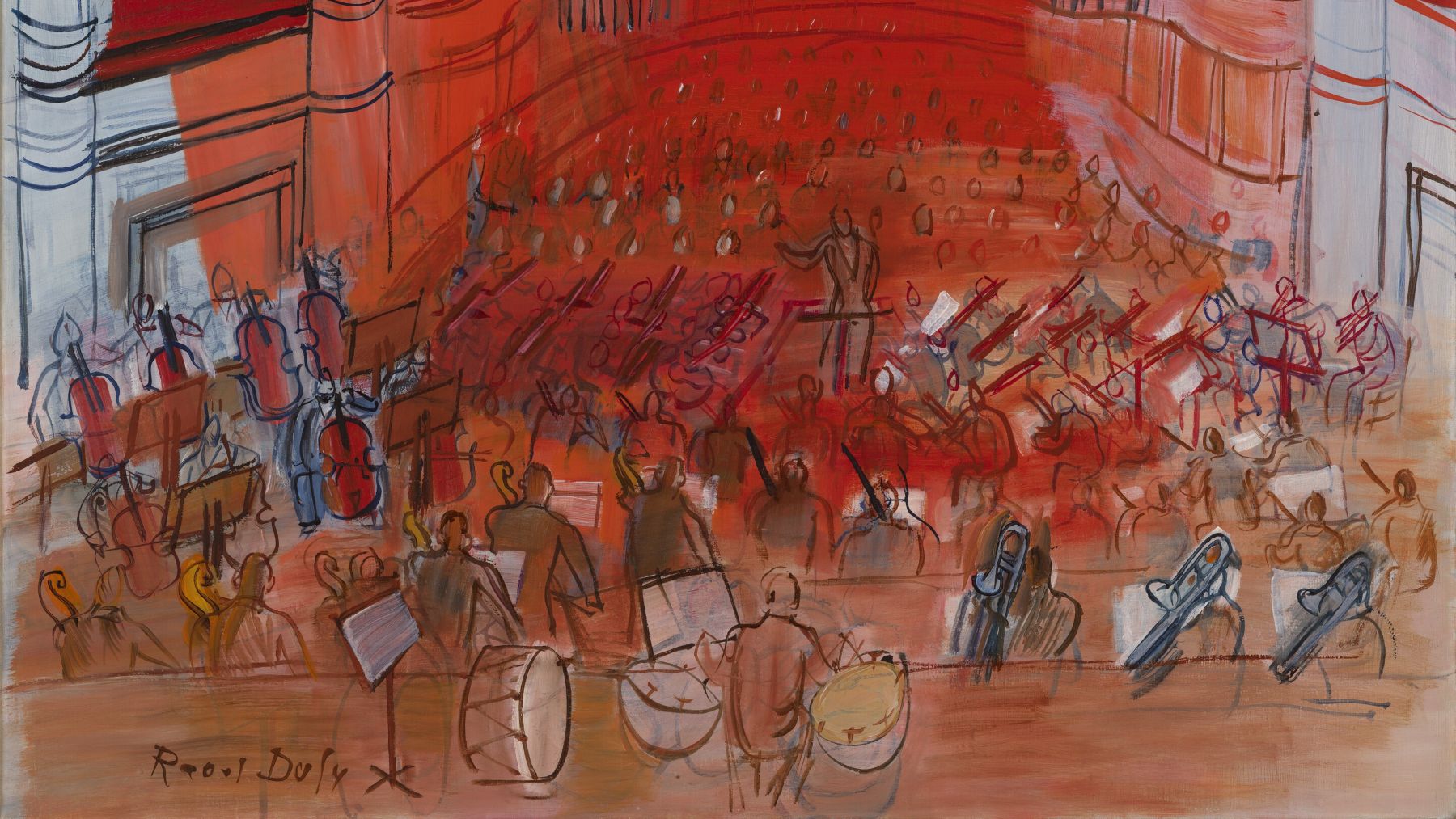 Painting of an orchestra