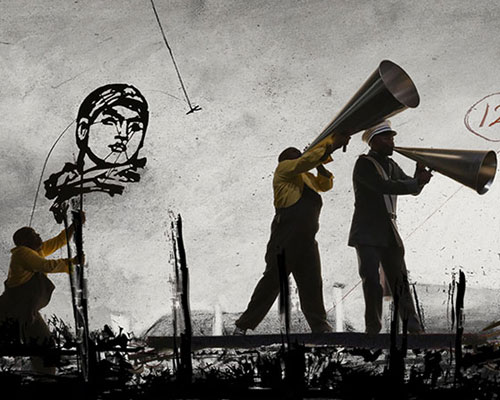 Image from William Kentridge: More Sweetly Play the Dance