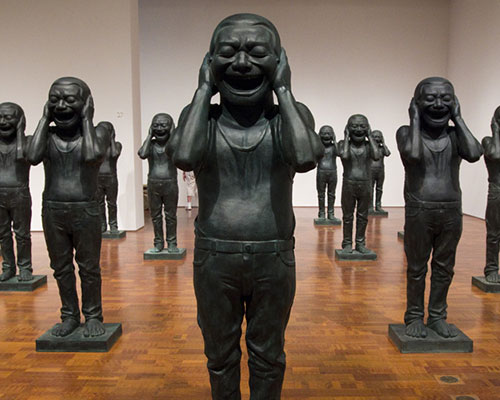 Image from Yue Minjun: Chinese Contemporary Warriors