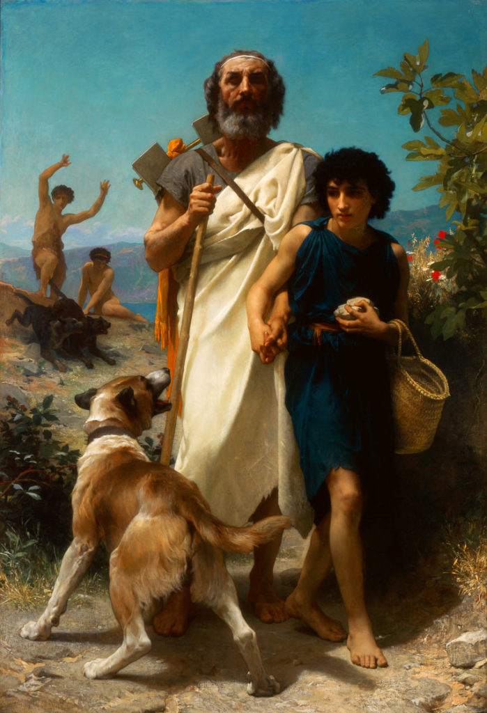 William-Adolphe Bouguereau, Homer and His Guide (Homère et son guide)
