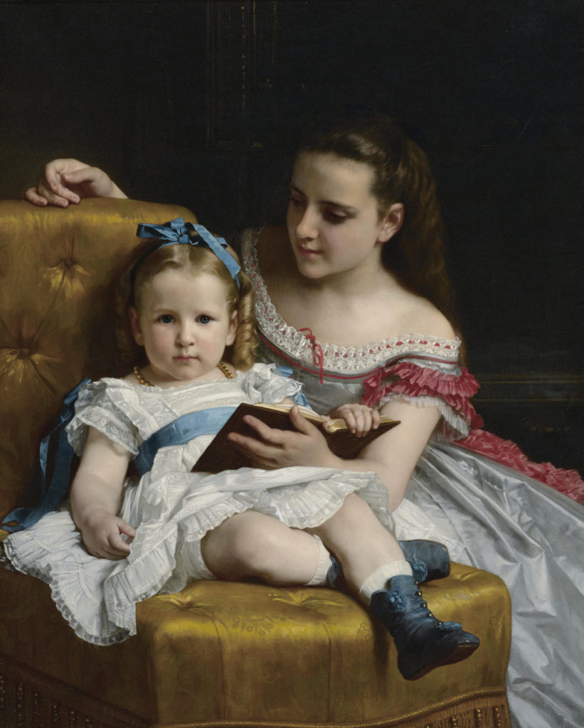William‑Adolphe Bouguereau, Portrait of Frances and Eva Johnston