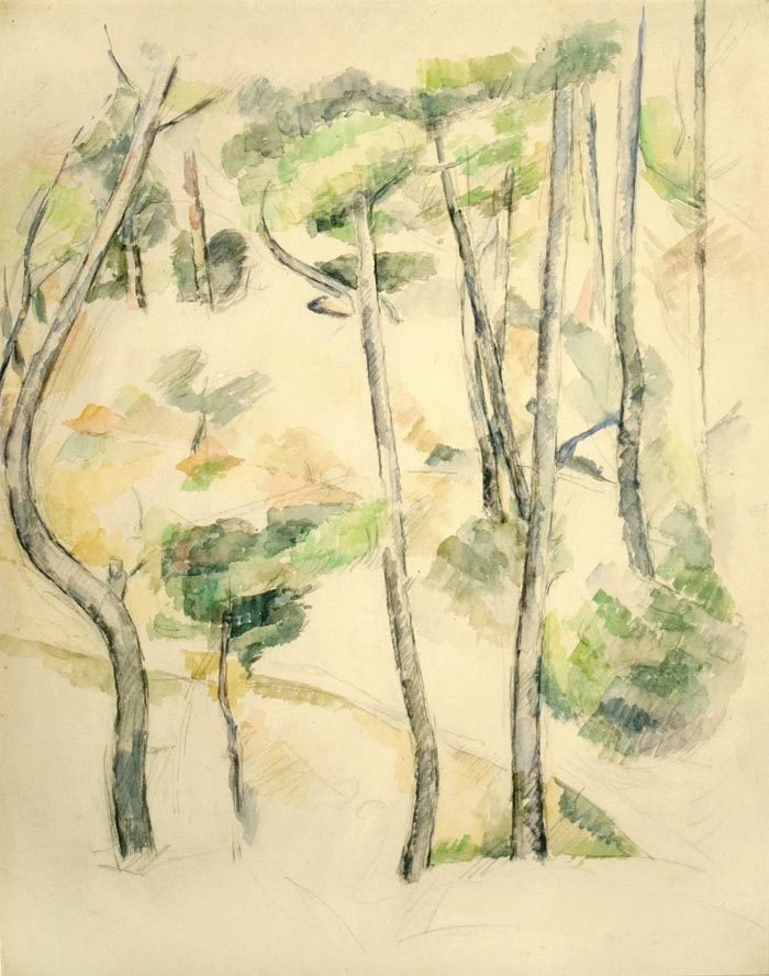 Paul Cézanne, Study of Pine Trees