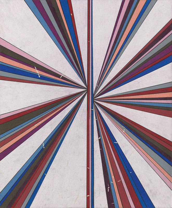 Mark Grotjahn, Untitled (Eleven Color Variant Separated with White Butterfly 43.04)
