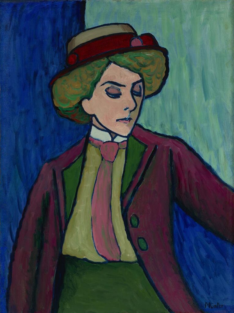 Gabriele Münter, “Portrait of a Young Woman (Bildnis einer jungen Dame)”