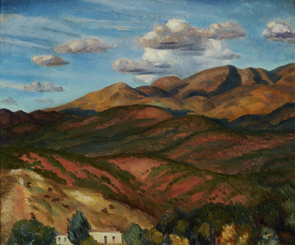 John Sloan, “Mountains, Santa Fe”