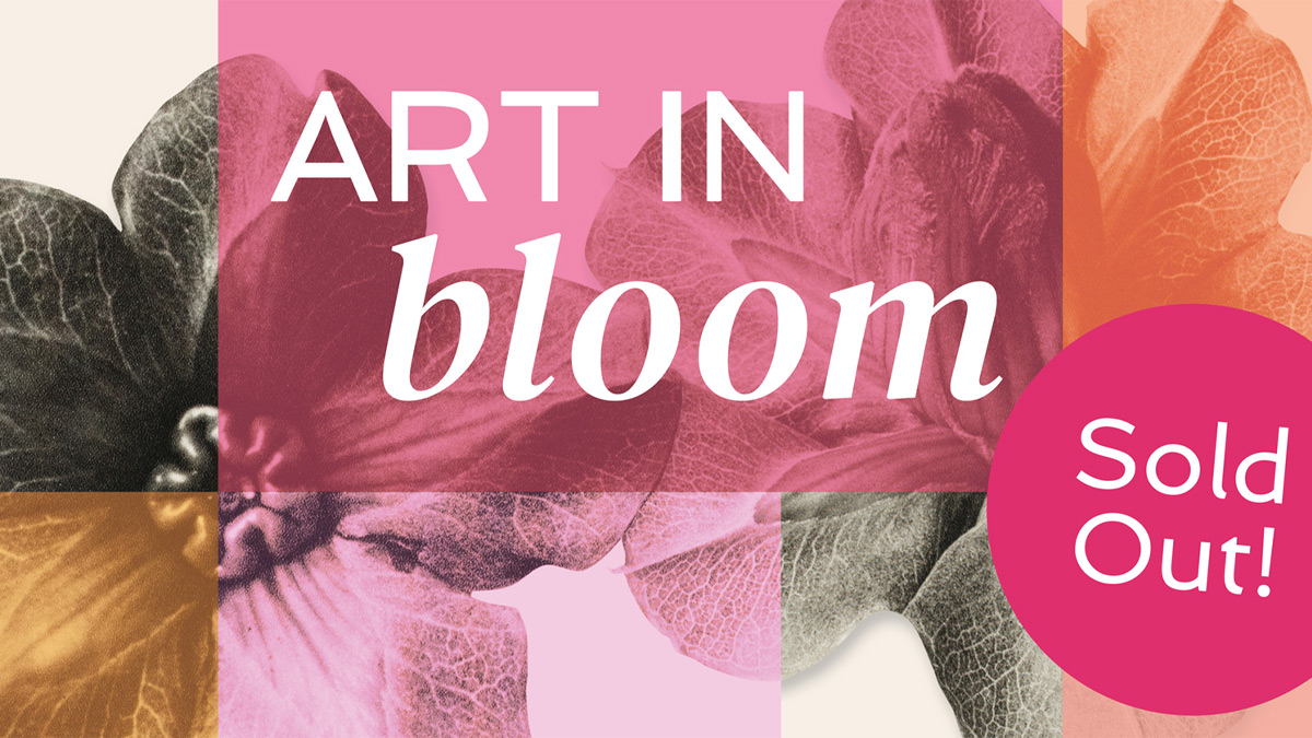 Graphic promoting Art in Bloom