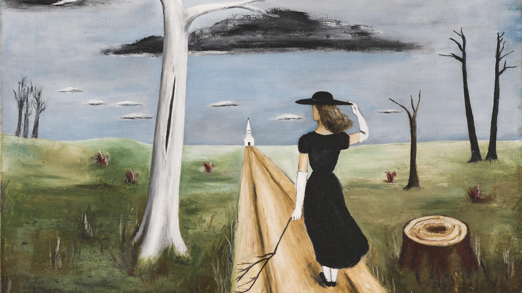 Detail of The Church by Gertrude Abercombie