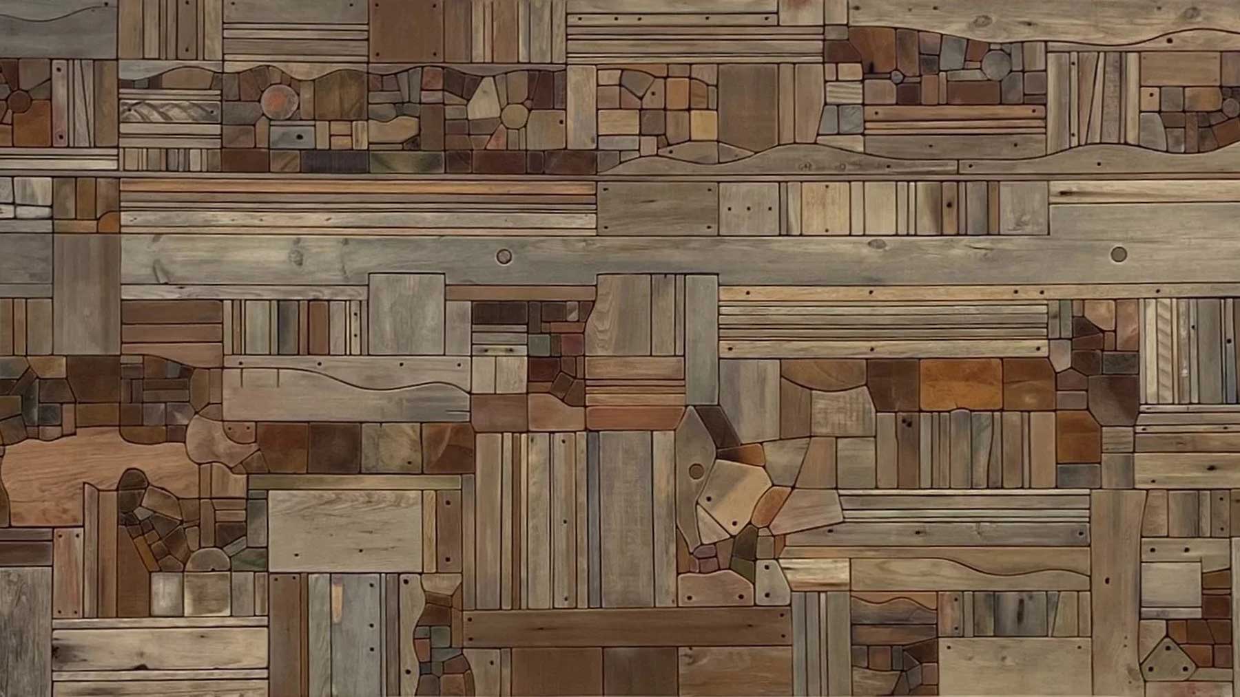 Detail of Collage X Landscape by George Morrison