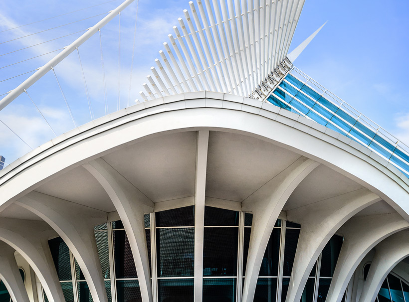 Quadracci Pavillion designed by Santiago Calatrava