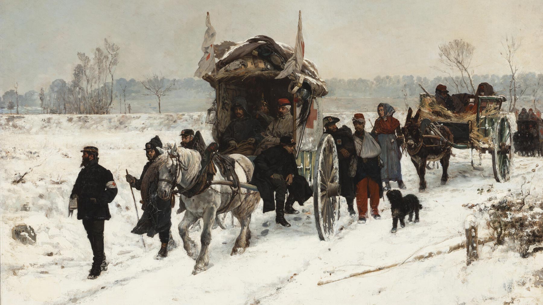Image from Convoy of the Wounded: An Artist’s Experience of War
