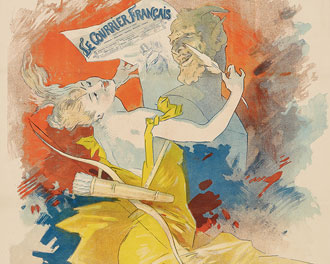 Image from Petite Posters: Jules Chéret and Le Courrier français