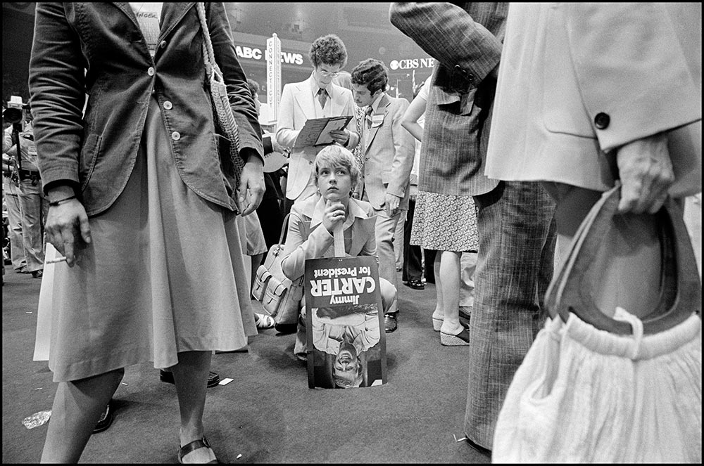 Susan Meiselas, Women delegates at the Democratic National Convention, Madison Square Garden, New York City